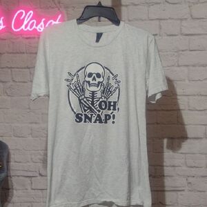 Men's White Graphic T-Shirt